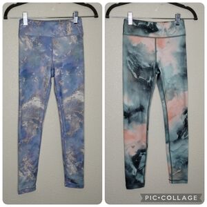 Athleta Girl High Rise Chit Chat Tight Printed Leggings Activewear Bundle Size M